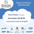 CONFIRA:Polo Pinhão tem 13 vagas em Especialização em Educação Digital EAD