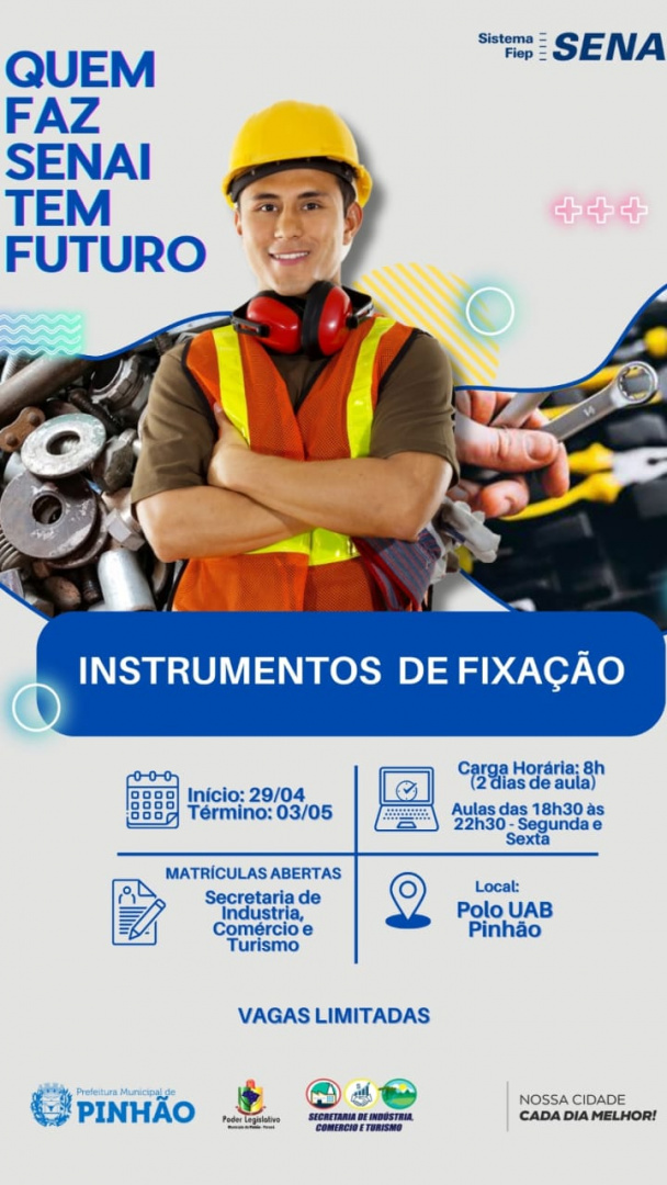 ATENÇÃO MUITA ATENÇÃO!!!                     “CURSO DE INSTRUMENTOS DE FIXAÇÃO”           MATRICULE-SE JÁ VAGAS LIMITADAS.